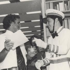 Photograph taken at the 20th anniversary celebrations of the appointment of Mr. Ted Flowers as Librarian, University of Newcastle, May, 1981