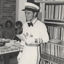 Photograph taken at the 20th anniversary celebrations of the appointment of Mr. E. Flowers as Librarian, University of Newcastle, May, 1981