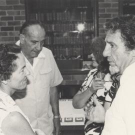 Photograph taken at the 20th anniversary celebrations of the appointment of Mr. Ted Flowers as Librarian, University of Newcastle, May, 1981