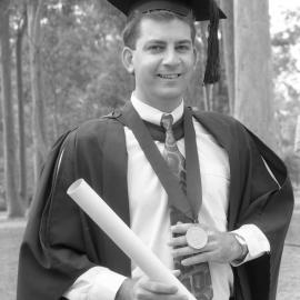 David Sparkes who graduated with a Bachelor of Engineering (Civil Engineering) degree, was awarded the University Medal and won/our prizes academic excellence, , the University of Newcastle, Australia - 30 April 1993