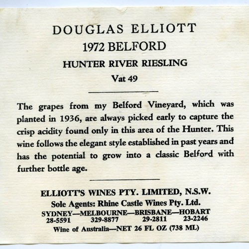 Doug Elliott ? (-2007) - Vigneron, Belford. Recorded 19 July 1982. Part 1/1.