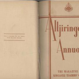 Altjiringa Annual 1956. Magazine of the Newcastle Teachers' College.