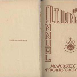 Altjiringa Annual 1958. Newcastle Teachers' College.