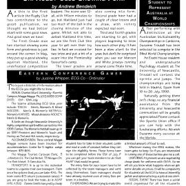 BackPage: Sports Union News, No. 3, June 1998