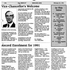 The University of Newcastle Bulletin, No.1, Feb 22, 1991
