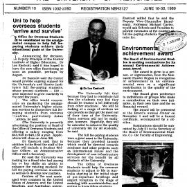 Bulletin, The University of Newcastle, No. 10, June 16 to 30, 1989