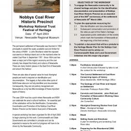 Nobbys Coal River Historic Precinct: workshop National Trust Festival of Heritage, 2003