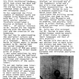 History of Aborigines - field research of Percy Haslam