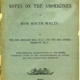 Notes on the Aborigines of New South Wales : with personal reminiscences ...