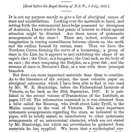 Astronomy of the Australian Aborigines