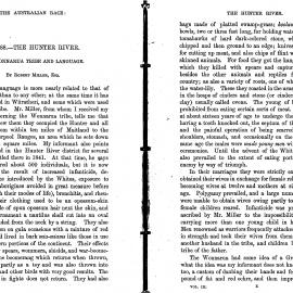 "No. 188 - The Hunter River. The Wonnarua Tribe and Language."