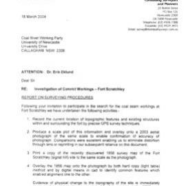Investigation of convict workings - Fort Scratchley, 18 March 2004
