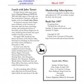 Friends of the University of Newcastle News, March 1997