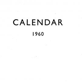 Newcastle Teachers' College Calendar, 1960