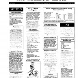 The Ear, The University of Newcastle, Edition 8, 23 July, 1996 [The Inner Ear]