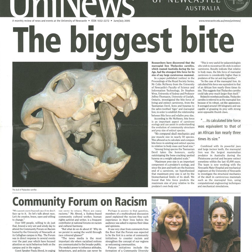 UniNews (University of Newcastle, N.S.W.), June/July, 2005