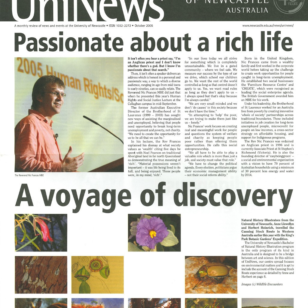 UniNews (University of Newcastle, N.S.W.), October, 2005