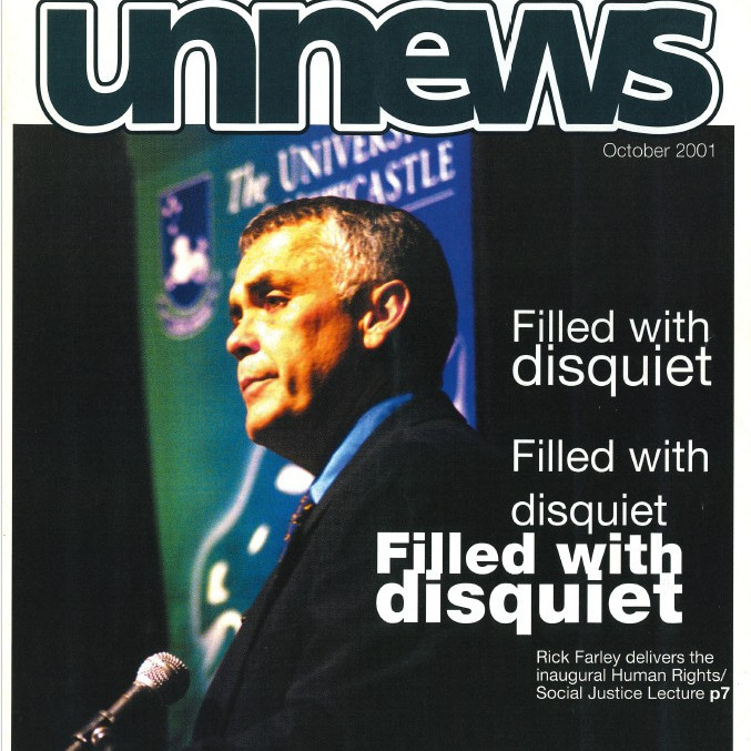 UniNews (University of Newcastle, N.S.W.), October, 2001