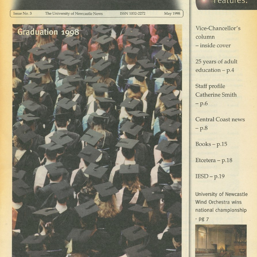 UniNews (University of Newcastle, N.S.W.), Issue No. 3, May, 1998