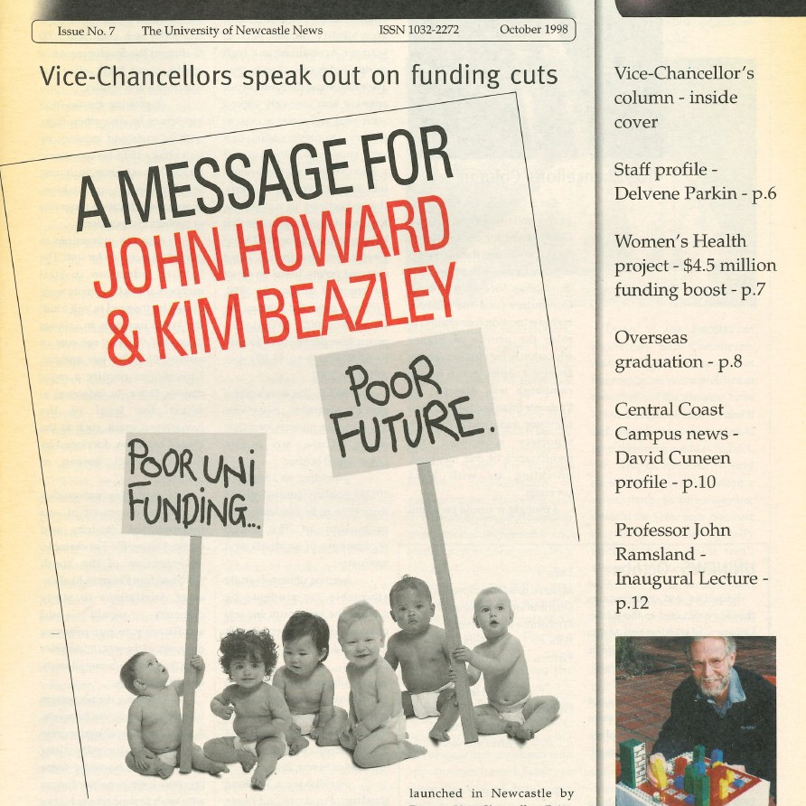 UniNews (University of Newcastle, N.S.W.), Issue No. 7, October, 1998