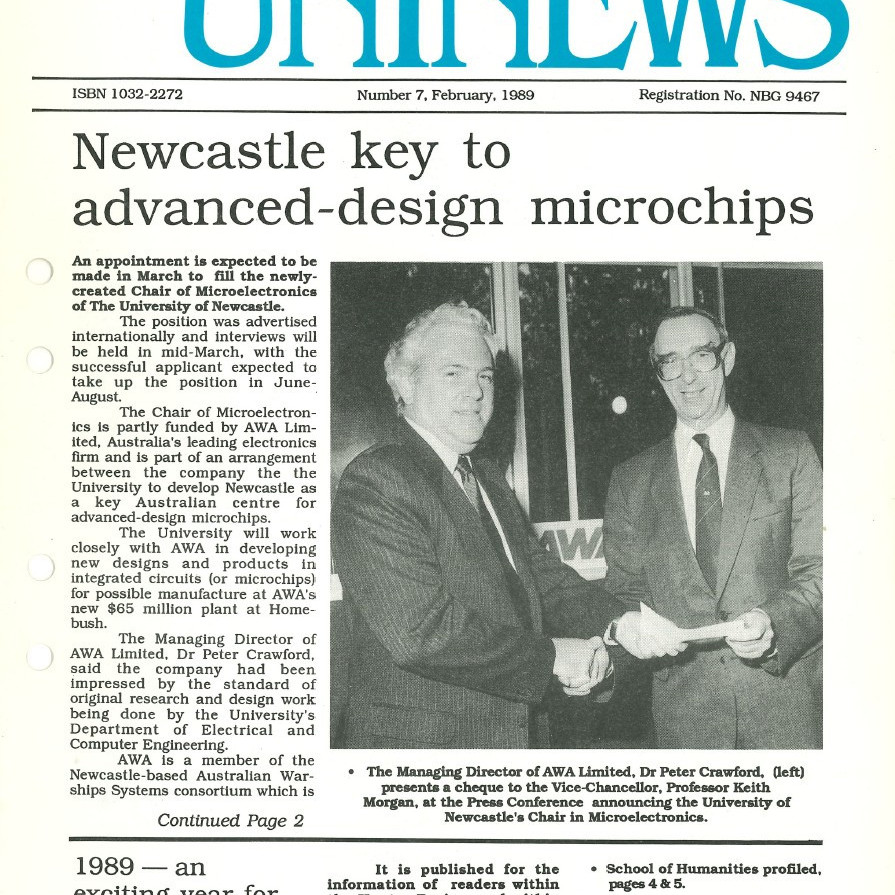 UniNews (University of Newcastle, N.S.W.), No. 7, February, 1989