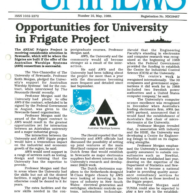 UniNews (University of Newcastle, N.S.W.), No. 10, May, 1989