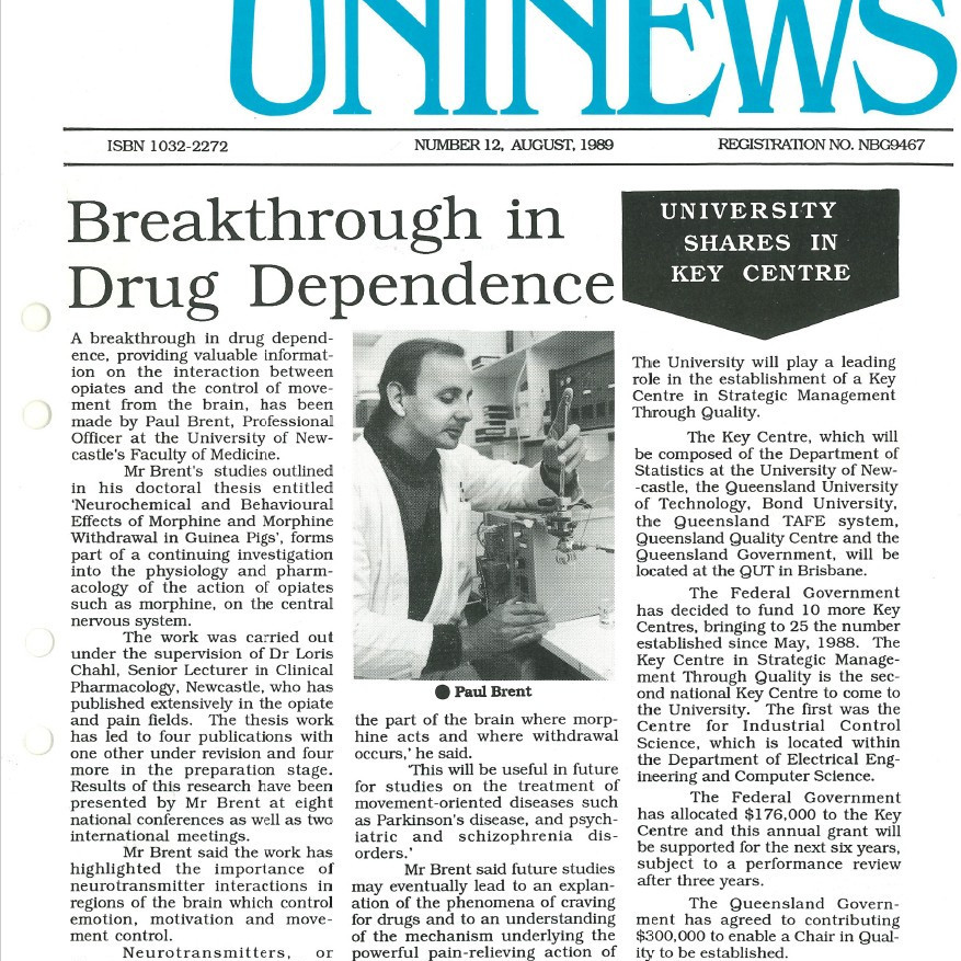 UniNews (University of Newcastle, N.S.W.), No. 12, August, 1989