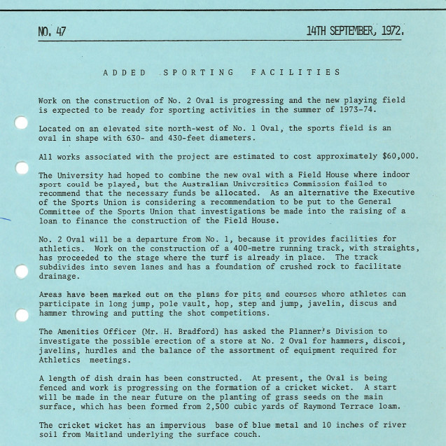 University News, The University of Newcastle, No. 47, 14 September 1972
