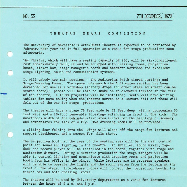 University News, The University of Newcastle, No. 53, 7 December 1972