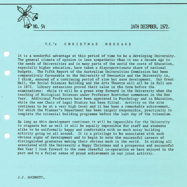 University News, The University of Newcastle, No. 54, 14 December 1972