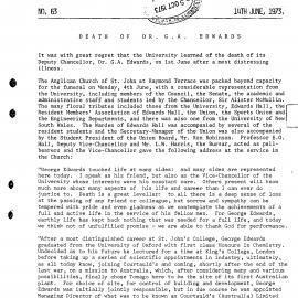 University News, The University of Newcastle, No. 63, 14 June 1973