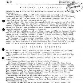 University News, The University of Newcastle, No. 73, 25 October 1973