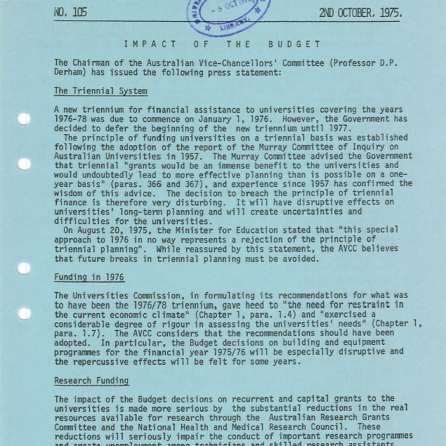 University News, The University of Newcastle, No. 105, 02 October 1975