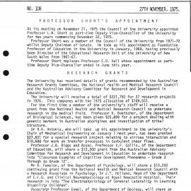 University News, The University of Newcastle, No. 108, 27 November 1975