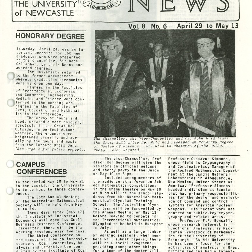 The University News, Vol. 8, No. 6, April 29 - May 13, 1982