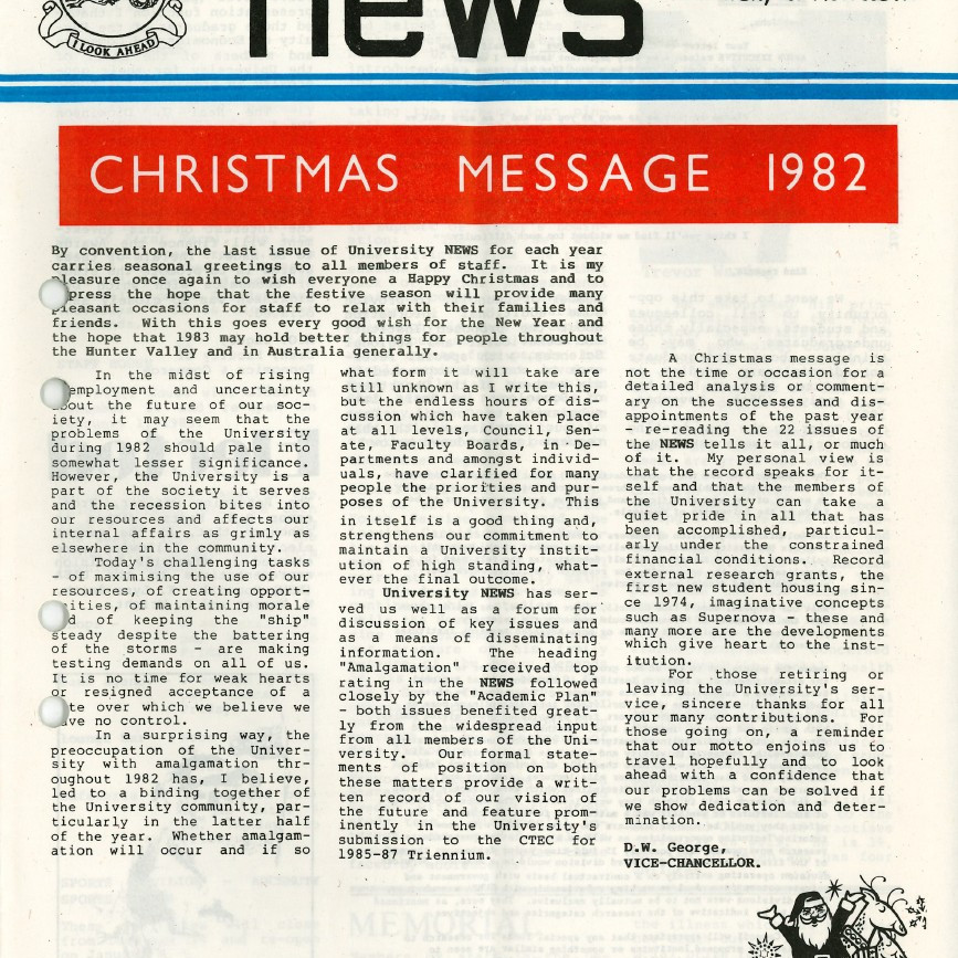 The University News, Vol. 8, No. 22, Final Issue, 1982