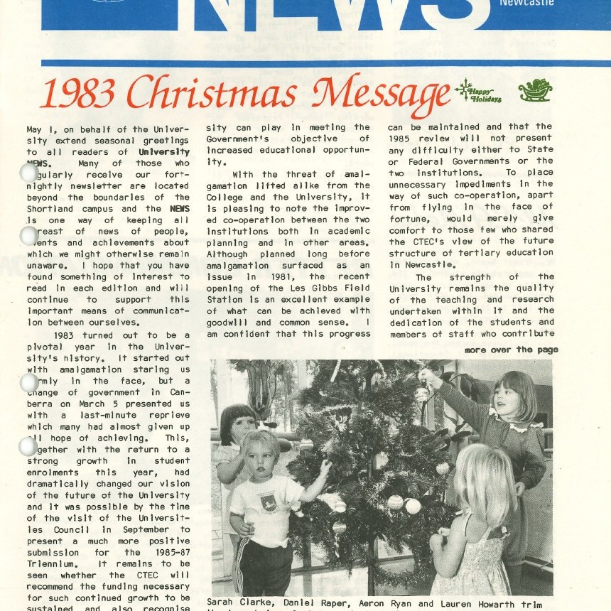 The University News, Vol. 9, No. 22, December 12, 1983