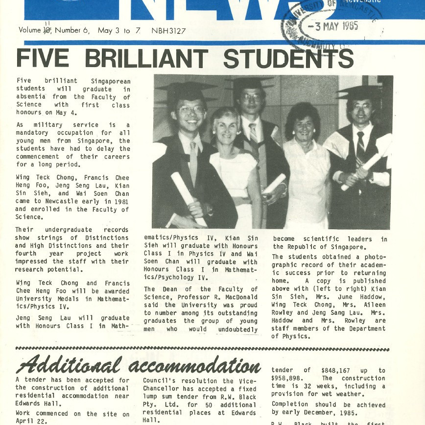 The University News, Vol. 11, No. 6, May 3-7, 1985