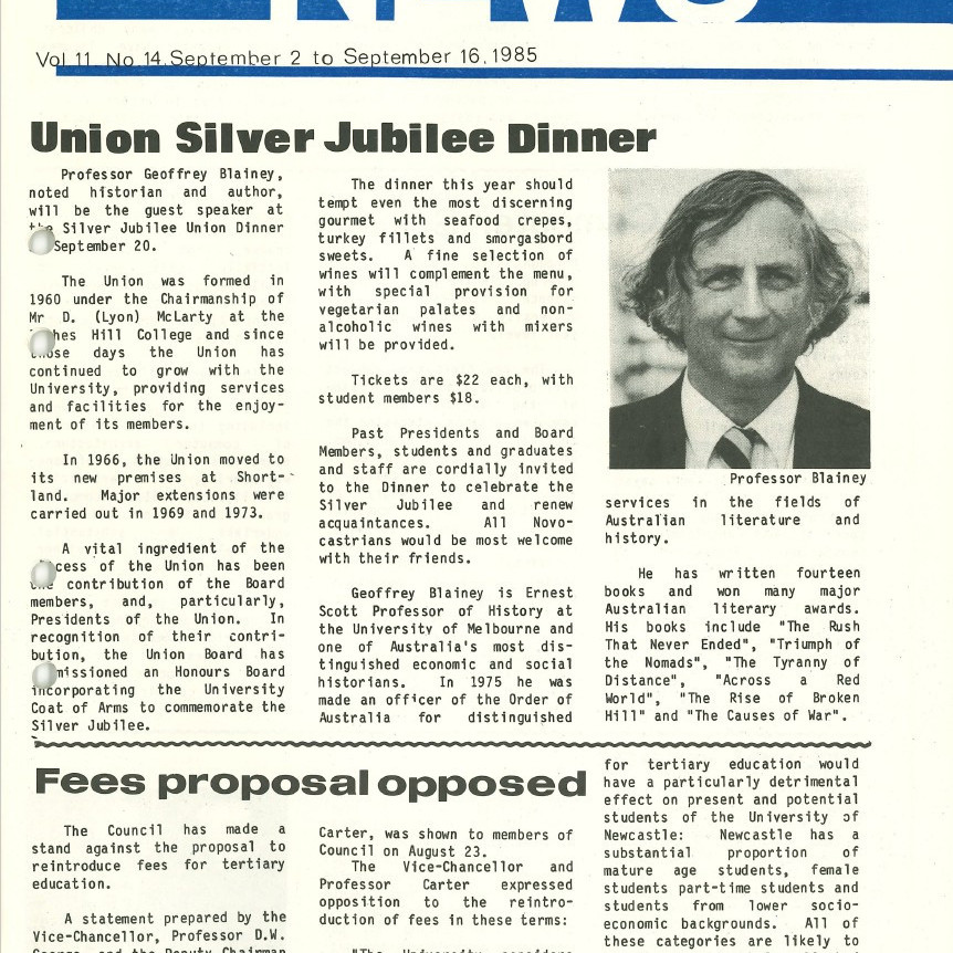 The University News, Vol. 11, No. 14, September 2-16, 1985