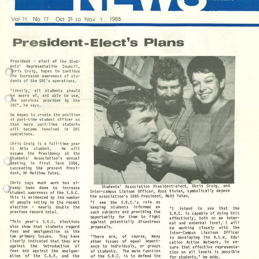 The University News, Vol. 11, No. 17, October 21 - November 1, 1985