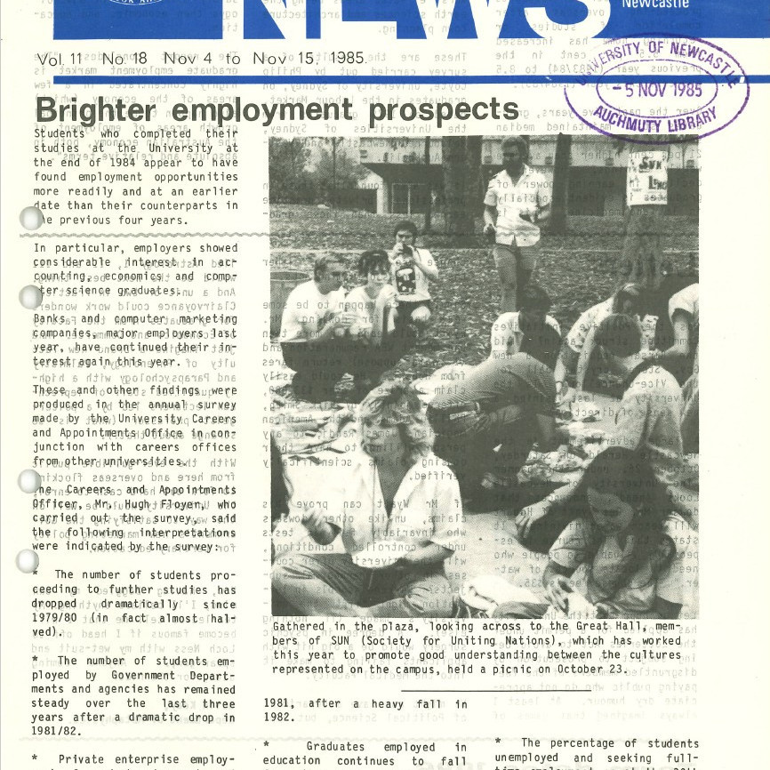 The University News, Vol. 11, No. 18, November 4-15, 1985