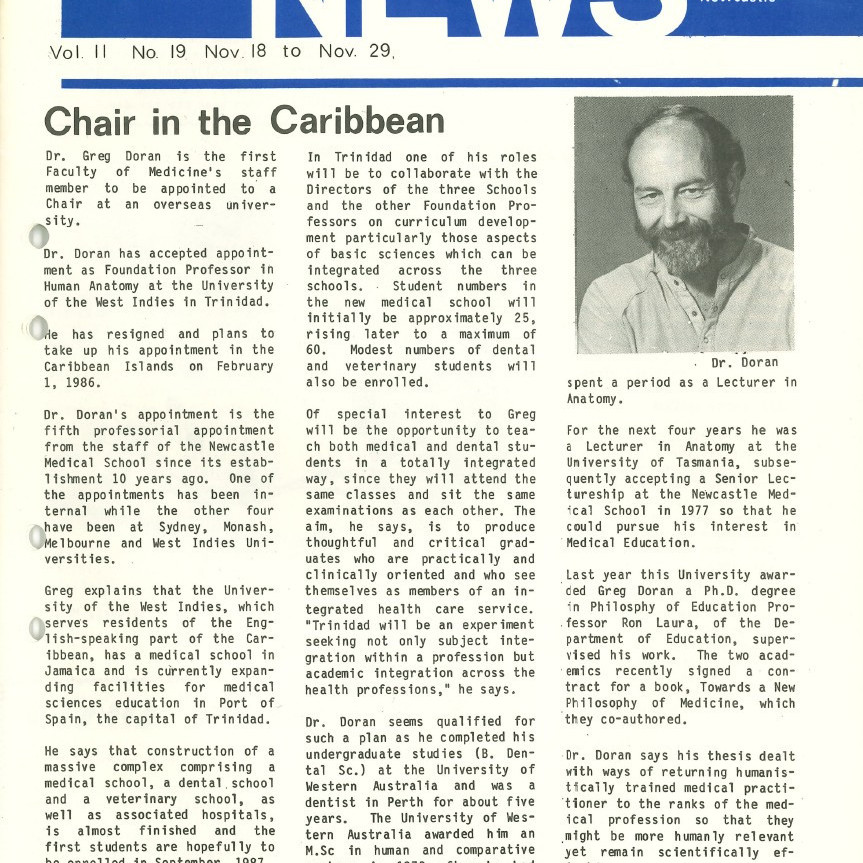 The University News, Vol. 11, No. 19, November 18-29, 1985