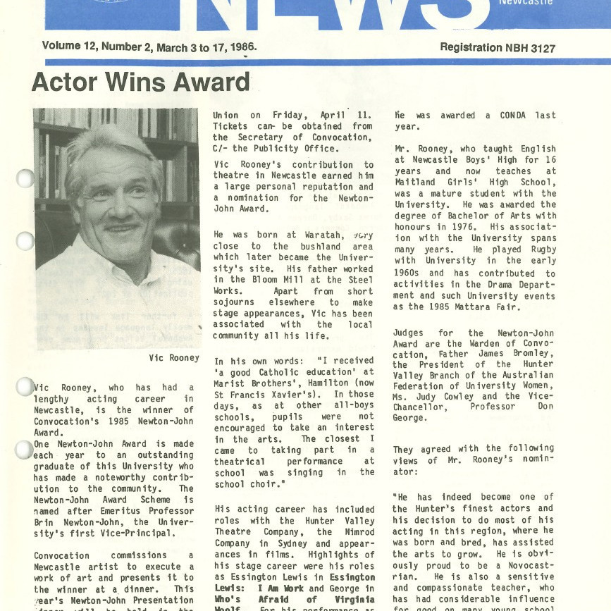 The University News, Vol. 12, No. 2, March 3-17, 1986