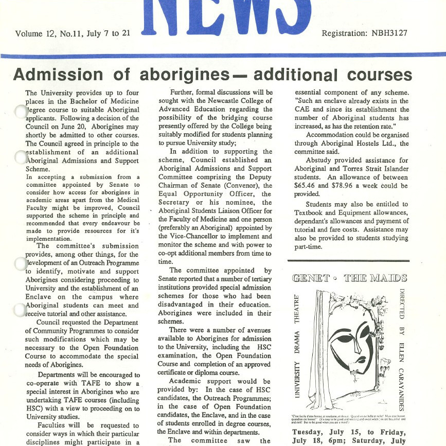 The University News, Vol. 12, No. 11, July 7-21, 1986