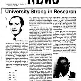 The University News, Vol. 12, No. 19, October 27 - November 10, 1986