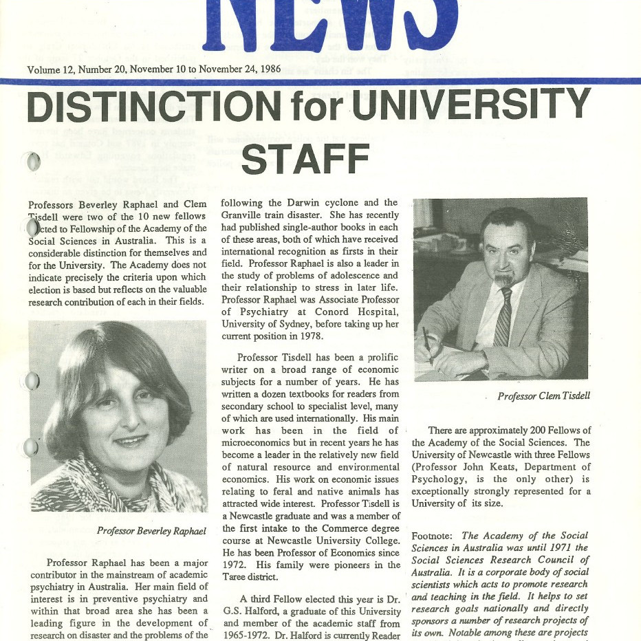 The University News, Vol. 12, No. 20, November 10-24, 1986