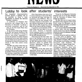 The University News, Vol. 12, No. 21, November 24 - December 8, 1986