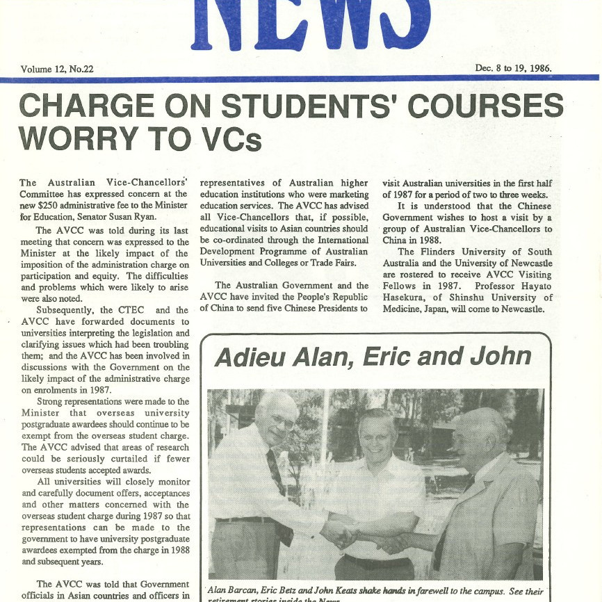The University News, Vol. 12, No. 22, December 8-19, 1986