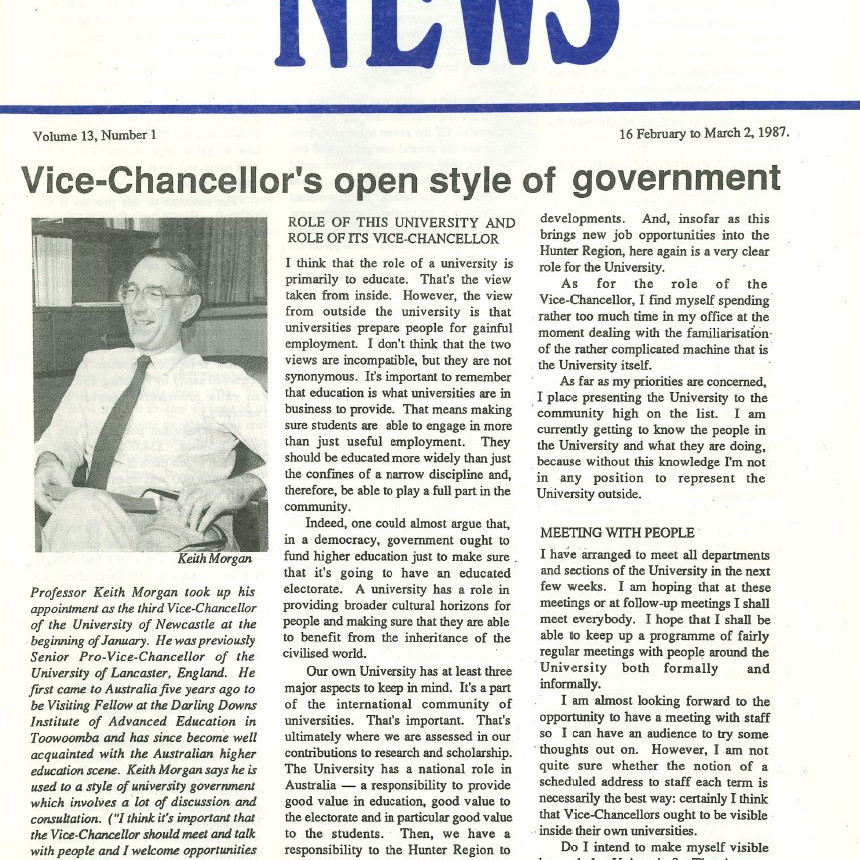 The University News, Vol. 13, No. 1, February 16 - March 2, 1987