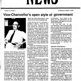 The University News, Vol. 13, No. 1, February 16 - March 2, 1987